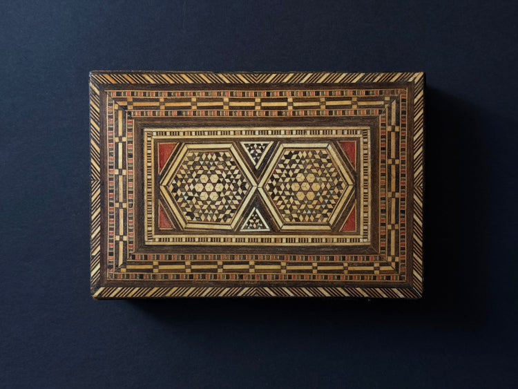 Holzschatulle naher Osten antik 1900