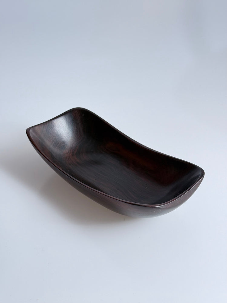 Rosewood bowl, handmade from Jacaranda wood, Brazil Wood Art