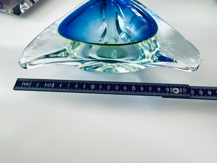 Großer Aschenbecher bzw. Schale aus Murano Glas Flavio Poli Italien 70er