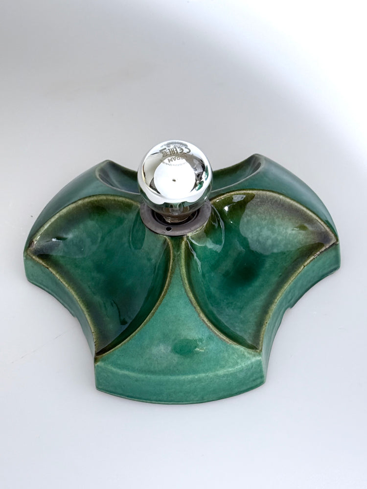 3er Set Wandlampen aus Keramik, SpaceAge, Hustadt, Deutschland, 1960er