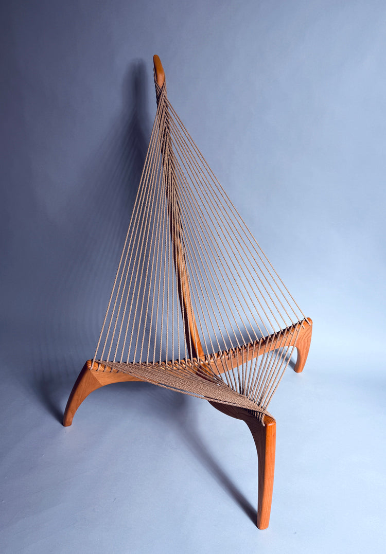 Harp Chair von Jørgen Høvelskov aus Eschenholz, Dänemark, 1960er