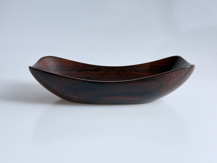 Rosewood bowl, handmade from Jacaranda wood, Brazil Wood Art