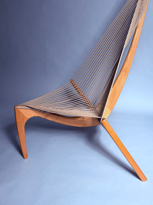 Harp Chair von Jørgen Høvelskov aus Eschenholz, Dänemark, 1960er