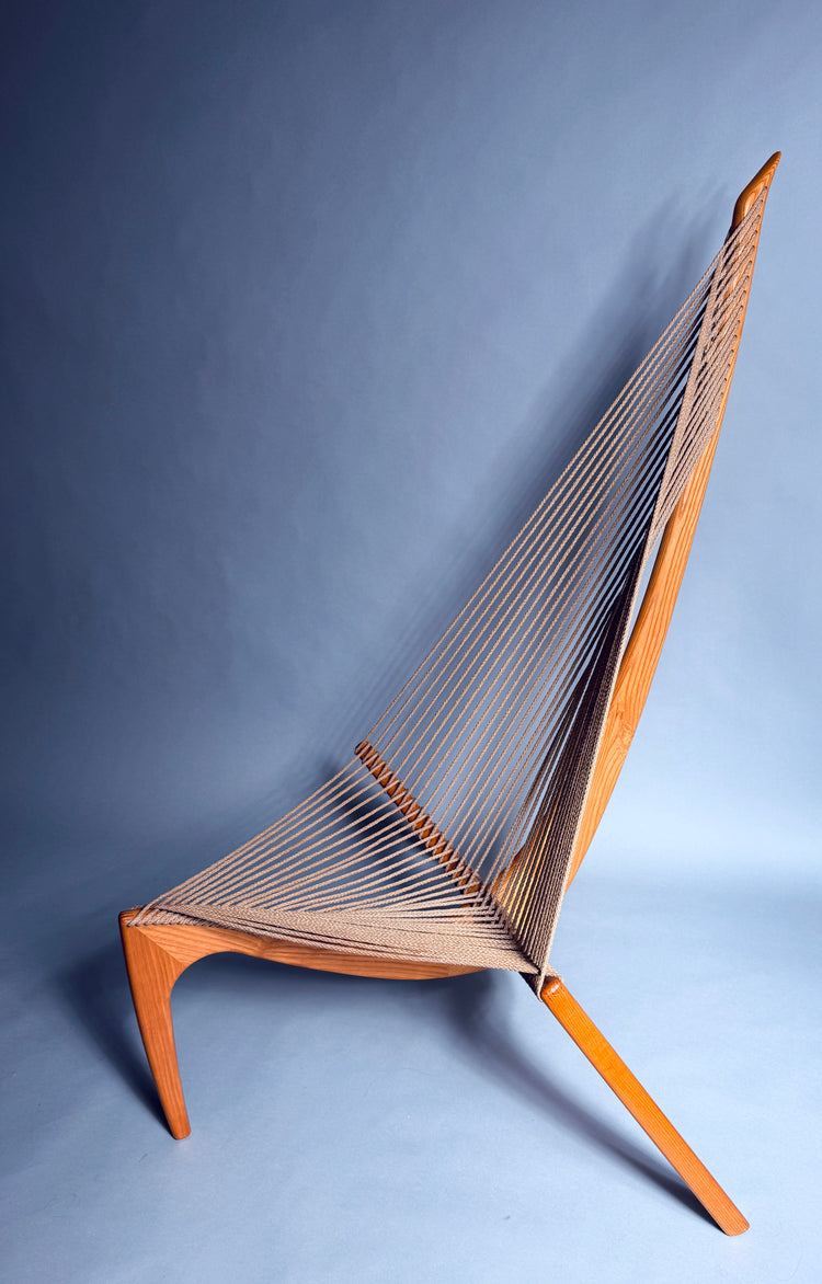 Harp Chair von Jørgen Høvelskov aus Eschenholz, Dänemark, 1960er
