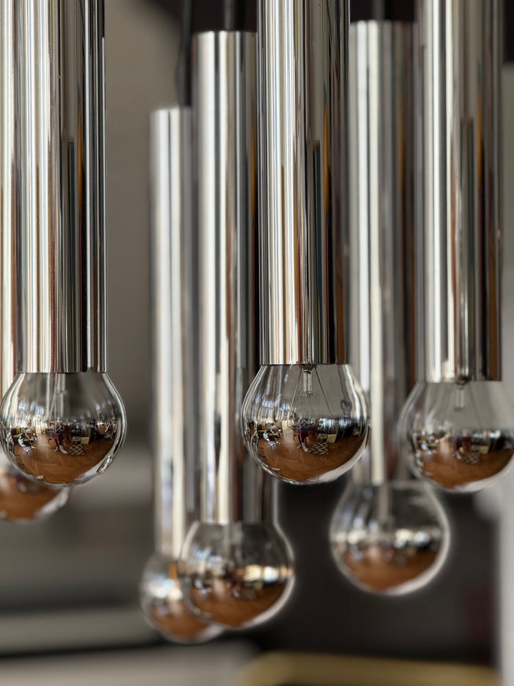 Kaskade Pendelleuchte von Doria Germany 1970er