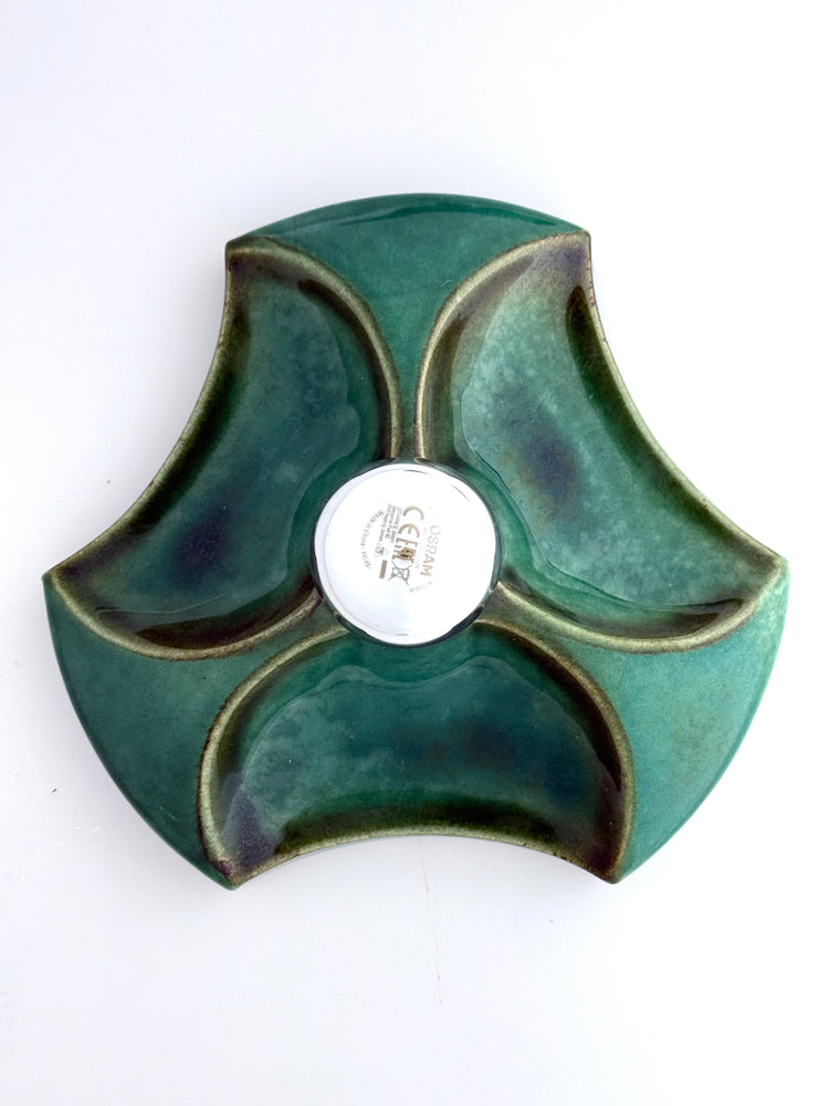 3er Set Wandlampen aus Keramik, SpaceAge, Hustadt, Deutschland, 1960er