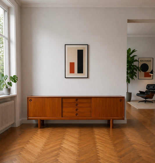 Großes Sideboard in Teak von H.W.Klein für Bramin Møbler, Dänemark, 1960er