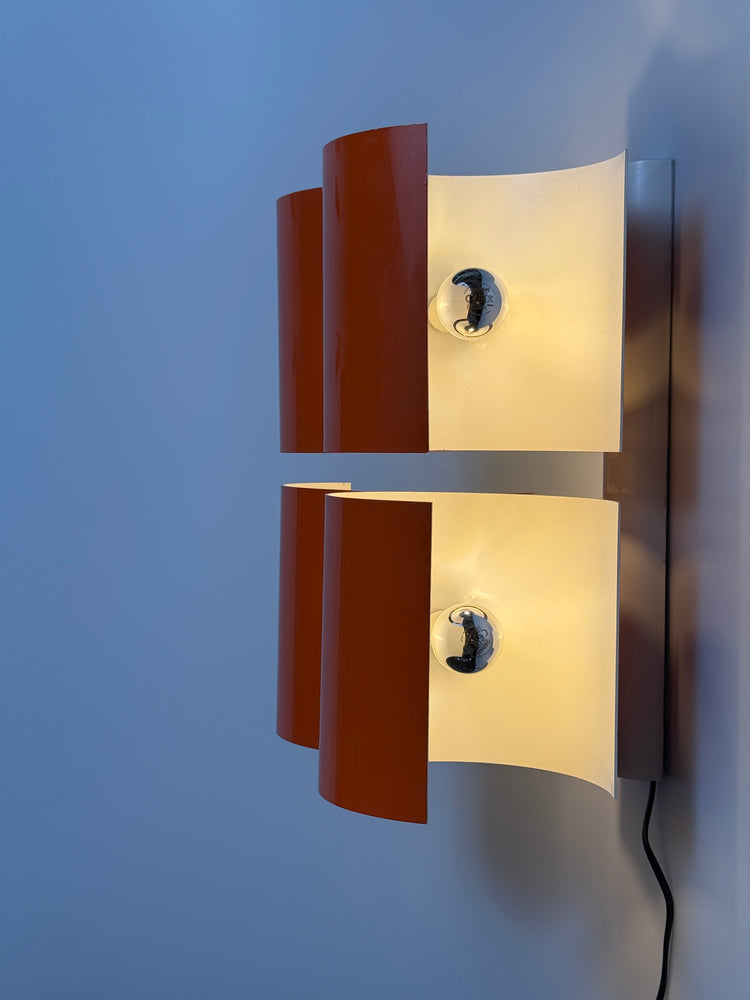 Nucleo Giuliano Cesari Wandleuchte orange SELTEN 1970er