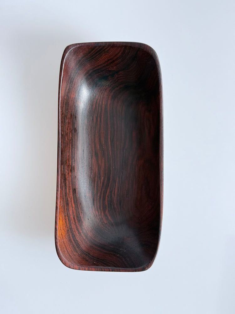 Rosewood bowl, handmade from Jacaranda wood, Brazil Wood Art
