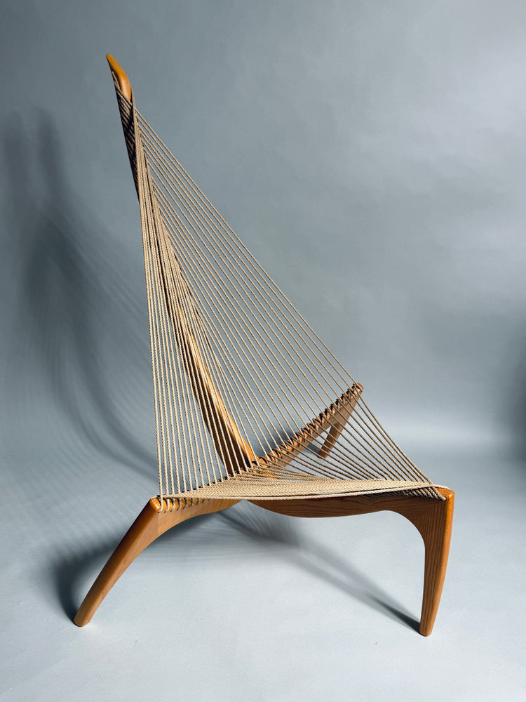 Harp Chair von Jørgen Høvelskov aus Eschenholz, Dänemark, 1960er