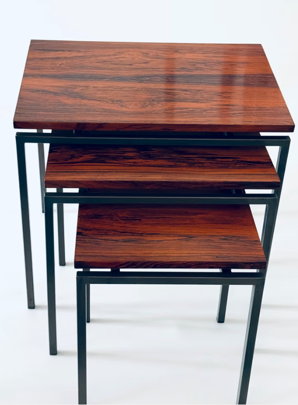 Pastoe Satztische Palisander Couchtisch Beistelltisch Minimalism C.Braakman