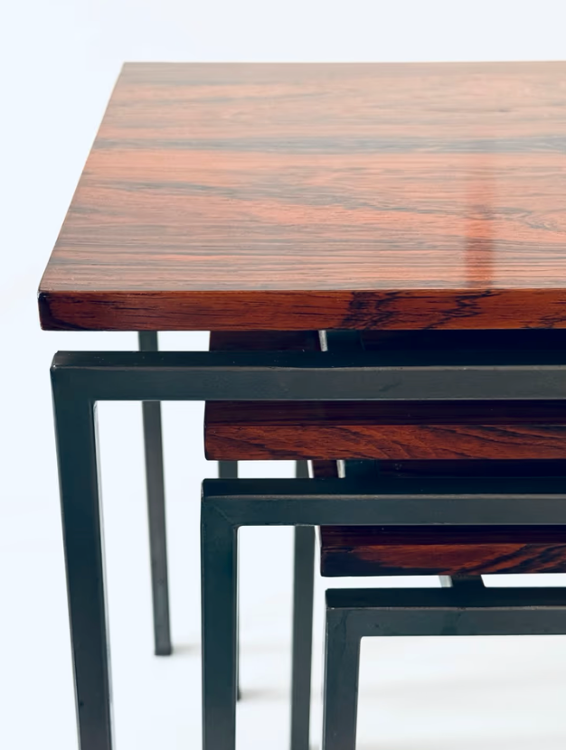 Pastoe Satztische Palisander Couchtisch Beistelltisch Minimalism C.Braakman