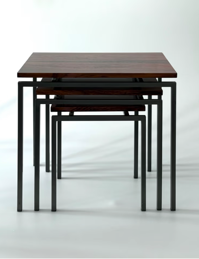 Pastoe Satztische Palisander Couchtisch Beistelltisch Minimalism C.Braakman