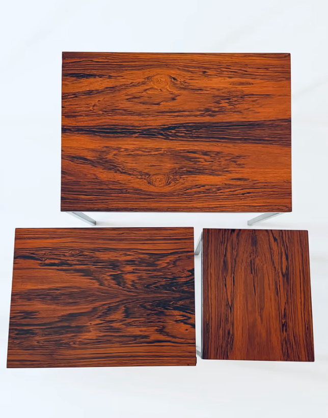 Pastoe Satztische Palisander Couchtisch Beistelltisch Minimalism C.Braakman