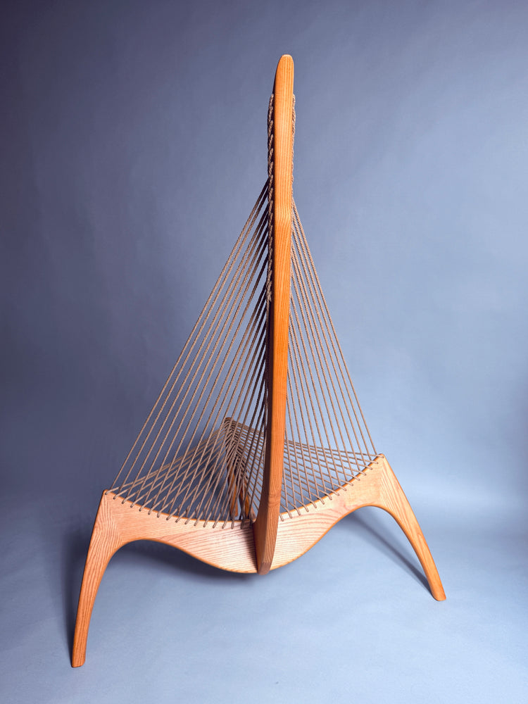 Harp Chair von Jørgen Høvelskov aus Eschenholz, Dänemark, 1960er