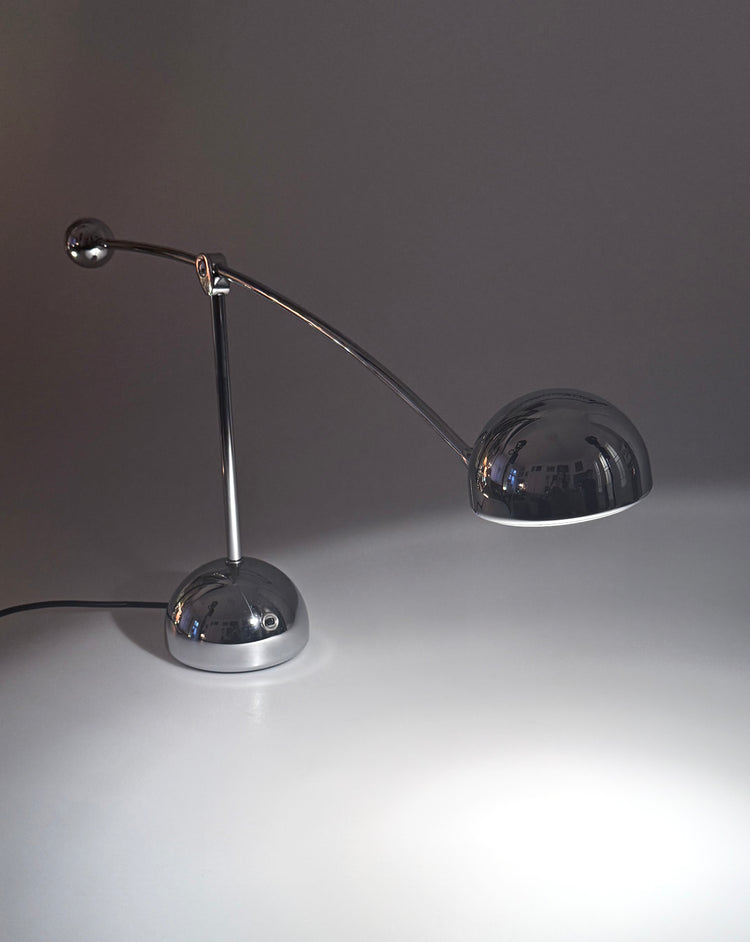 Verchromte Tischleuchte von Hustadtleuchten V3164/01 1970er