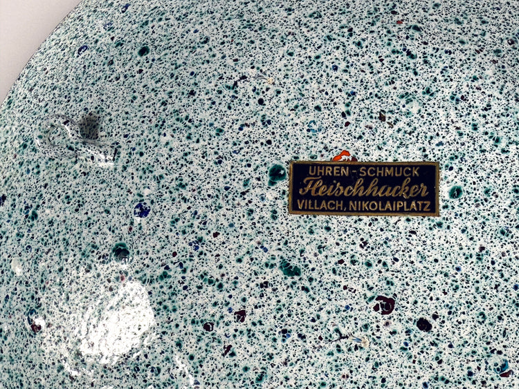 Schale Emaille Handarbeit bunt abstrakt groß Deutschland 1960er