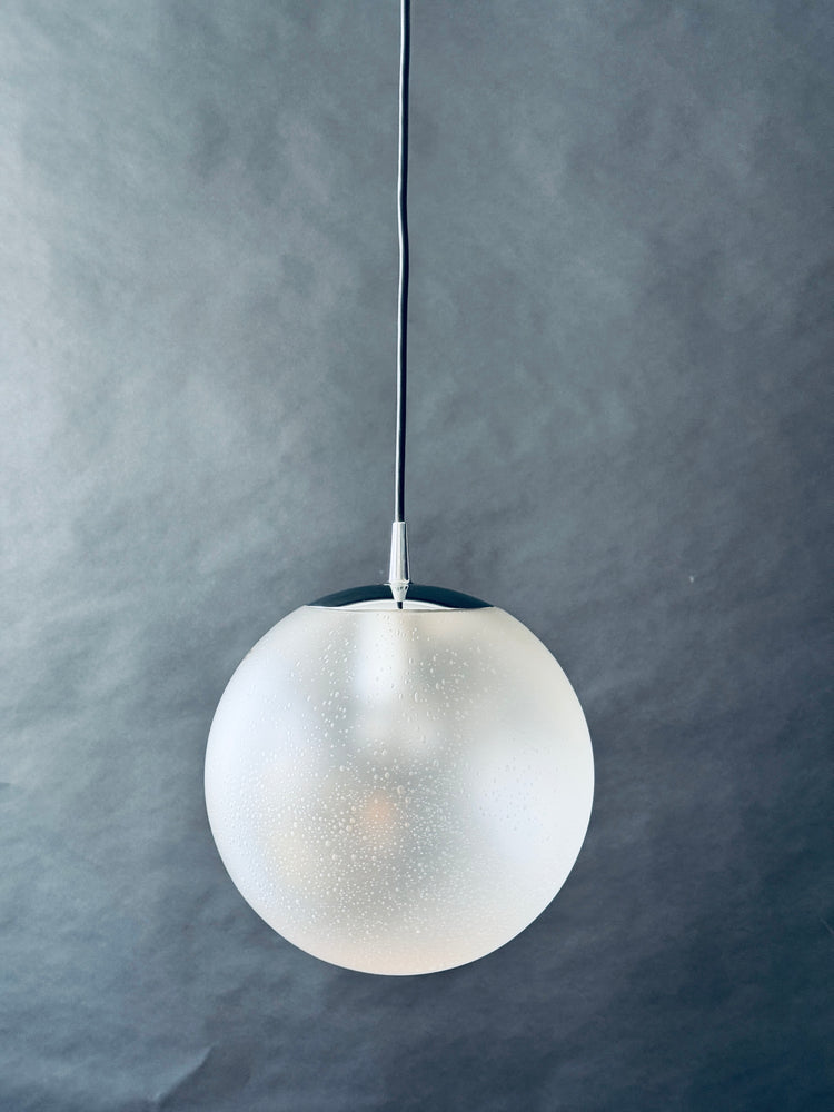 Pendelleuchte Lampe Peill & Putzler Pendel Bubble Glas 1970er