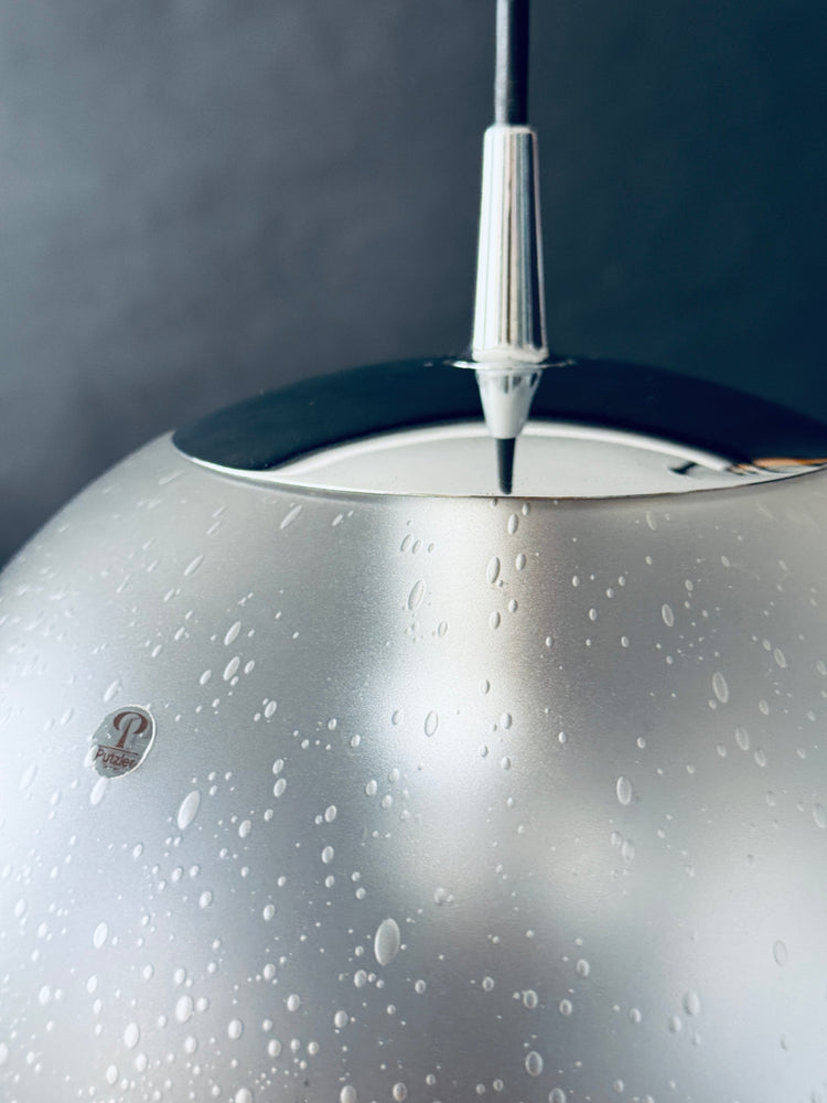 Pendelleuchte Lampe Peill & Putzler Pendel Bubble Glas 1970er