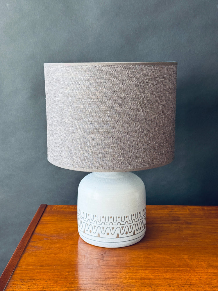 Paar Tischleuchten Lampen Studio Keramik Italy signiert 1970er