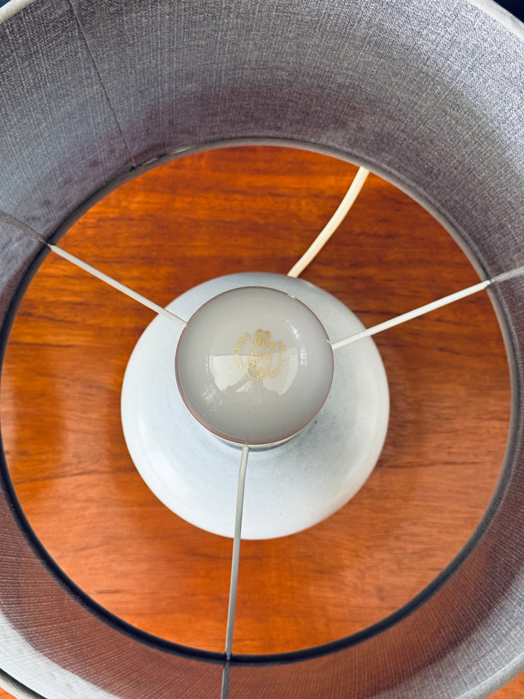 Paar Tischleuchten Lampen Studio Keramik Italy signiert 1970er