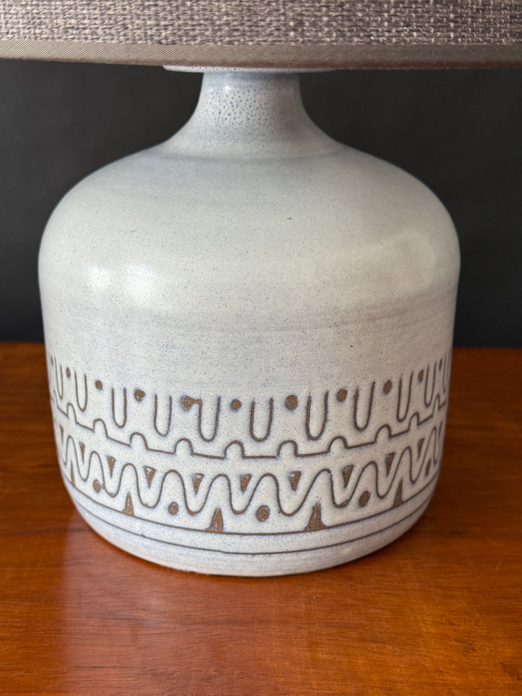 Paar Tischleuchten Lampen Studio Keramik Italy signiert 1970er