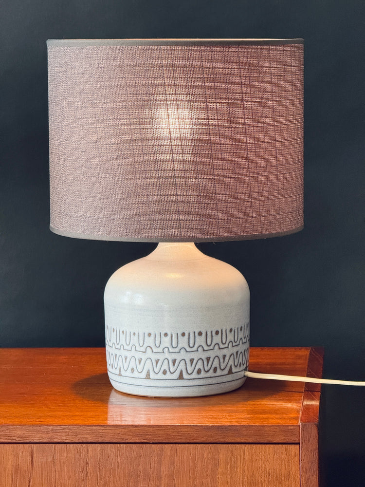 Paar Tischleuchten Lampen Studio Keramik Italy signiert 1970er