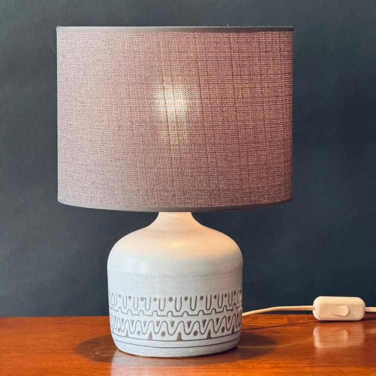 Paar Tischleuchten Lampen Studio Keramik Italy signiert 1970er