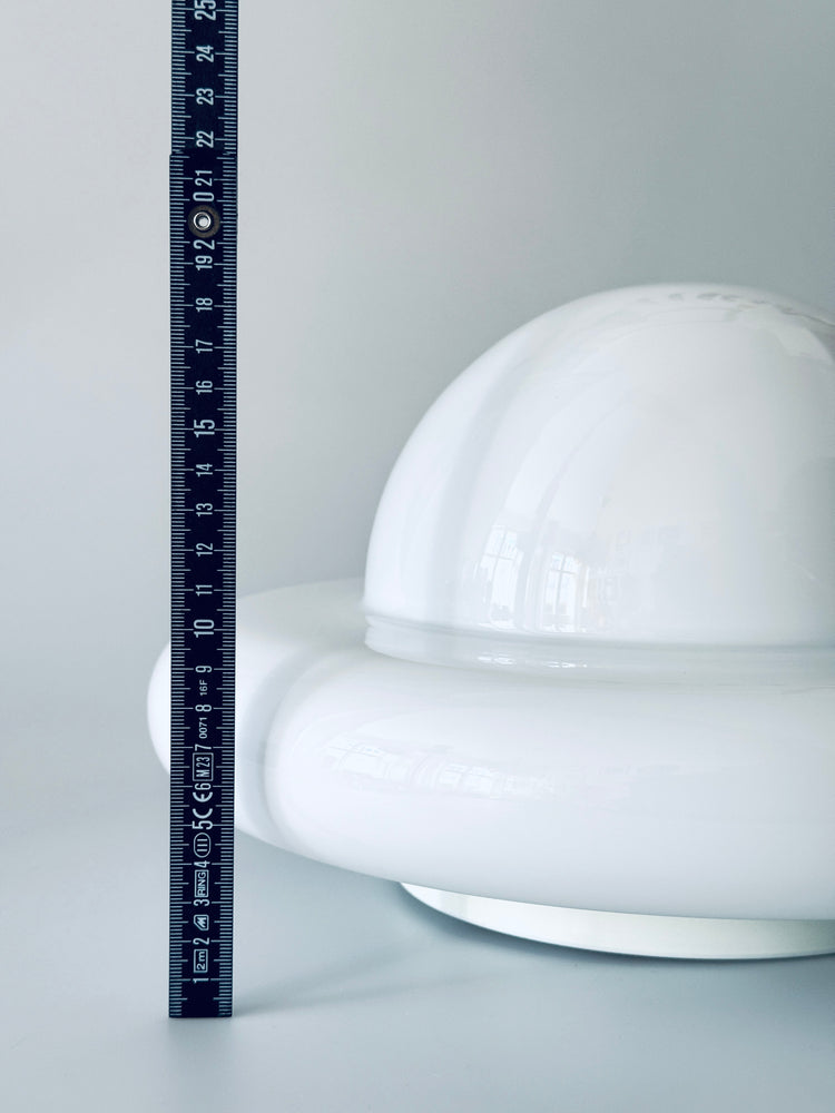 Wandleuchte Lampe Murano Glas Opalglas Italy 1970er