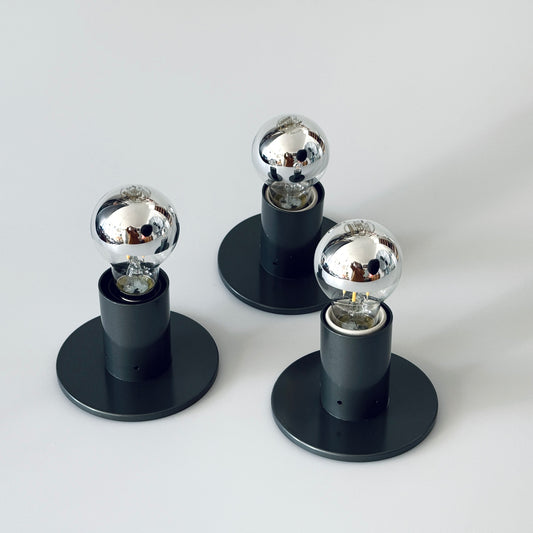 3er Set Wandleuchten Sergio Mazza für Quattrifoglio Italy italian modern minimalism 1970er