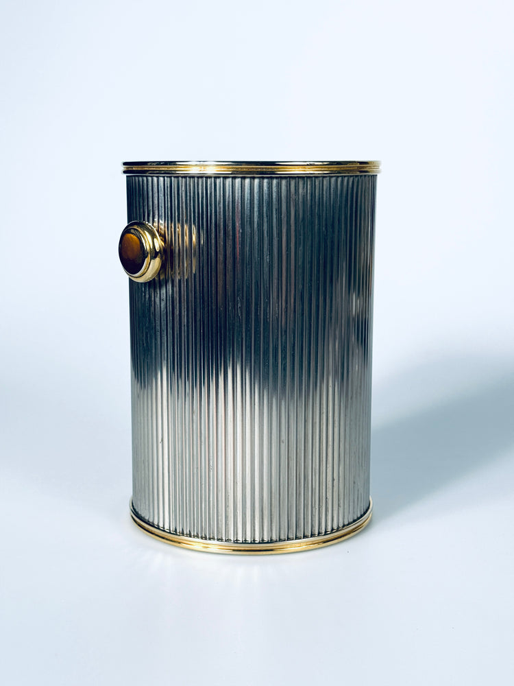 Französischer Weinkühler versilbert Cooler Flaschenkühler 1970er