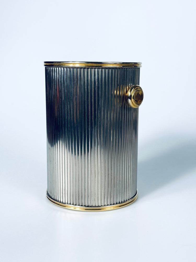 Französischer Weinkühler versilbert Cooler Flaschenkühler 1970er