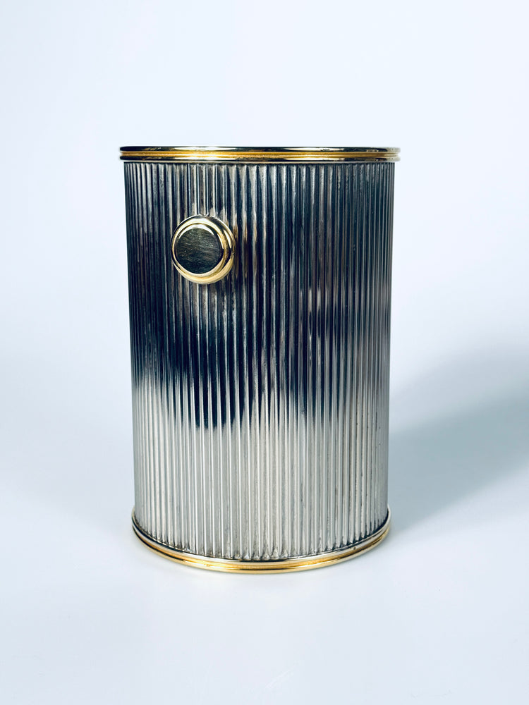 Französischer Weinkühler versilbert Cooler Flaschenkühler 1970er