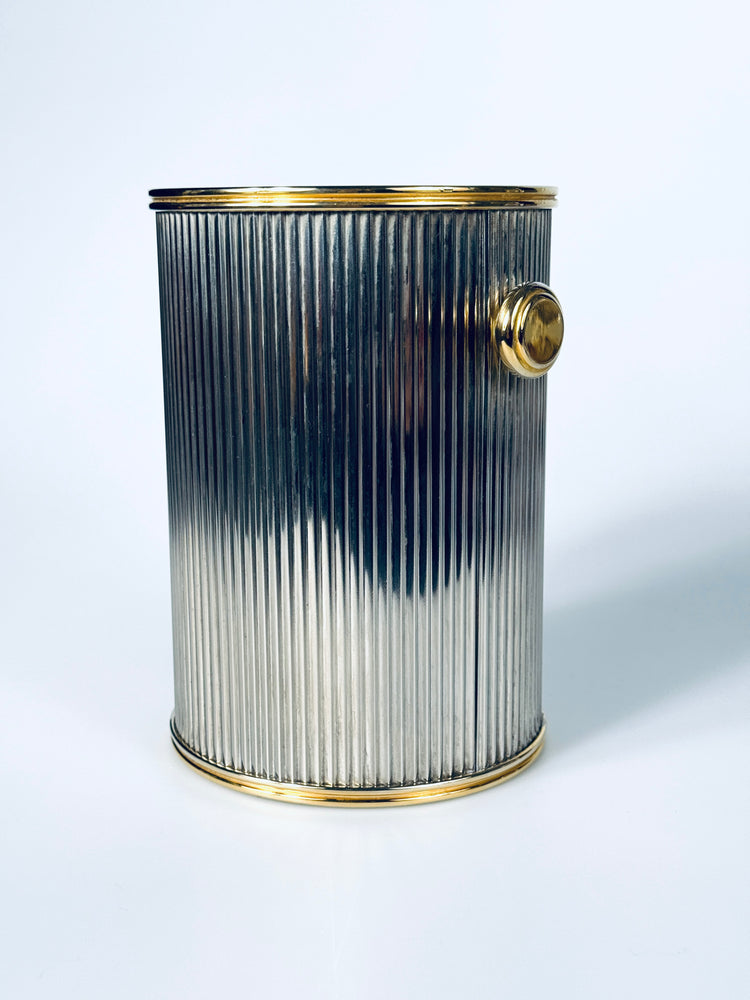 Französischer Weinkühler versilbert Cooler Flaschenkühler 1970er