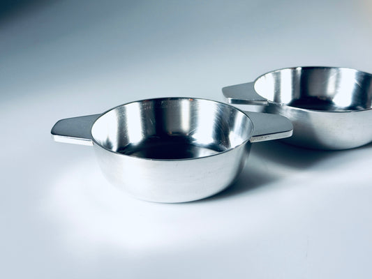 Paar Beilagenschalen Gio Ponti für Berndorf versilbert Schale 1930er