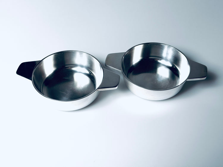 Paar Beilagenschalen Gio Ponti für Berndorf versilbert Schale 1930er