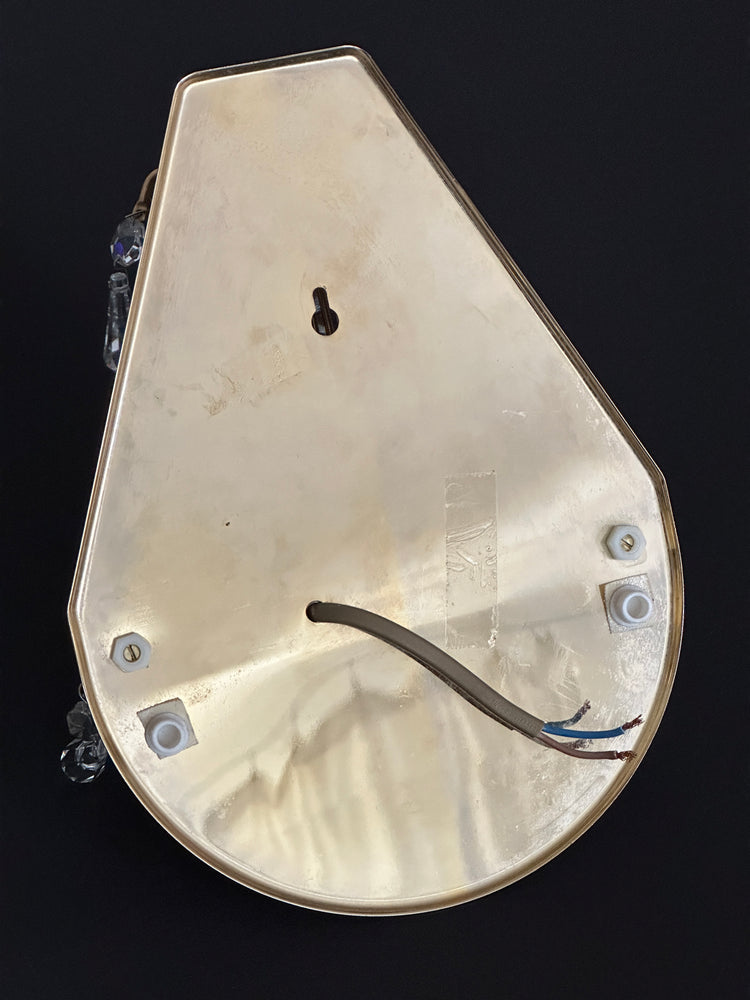 Wandleuchte Wandlampe Lampe Bleikristall Gold wie Palwa 1950er