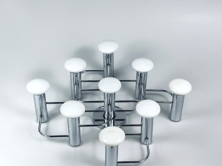 Skulpturale Wandleuchte Deckenleuchte Gaetano Sciolari für Leola 1980er