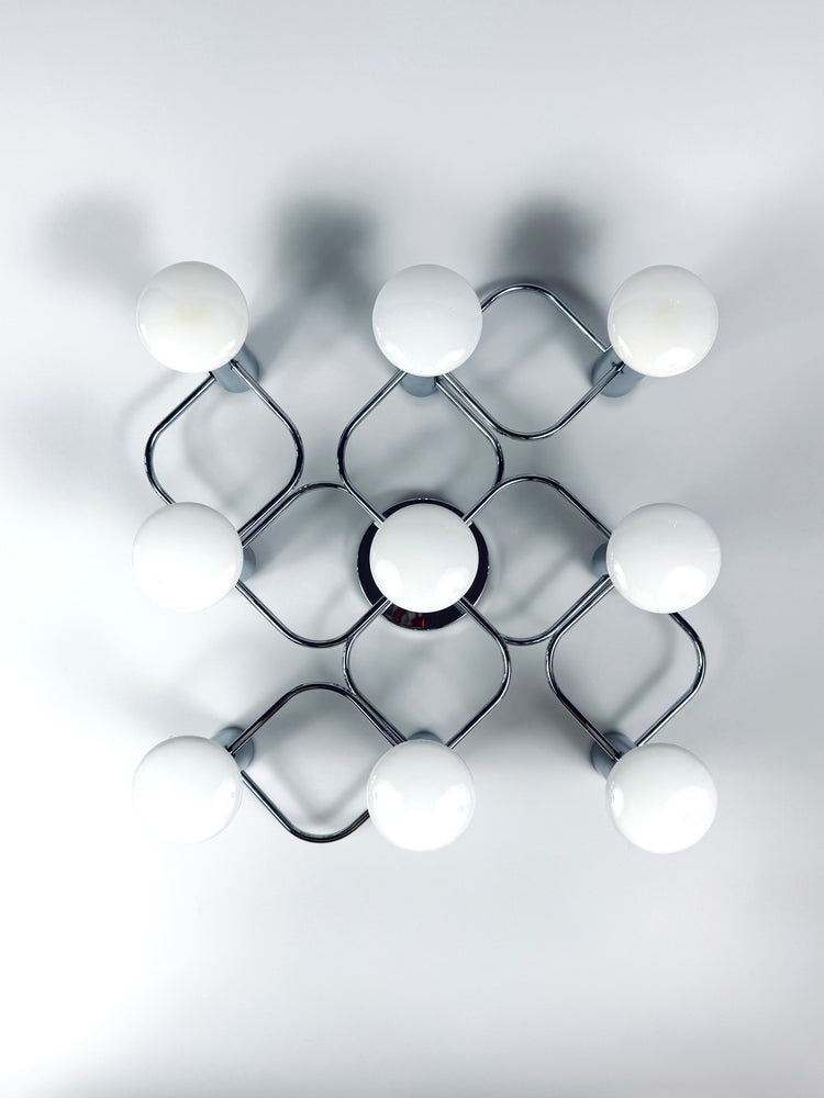 Skulpturale Wandleuchte Deckenleuchte Gaetano Sciolari für Leola 1980er