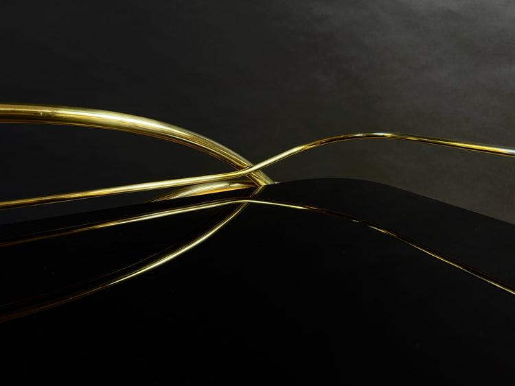 Servierwagen/ Barwagen aus Messing und Glas 1950er