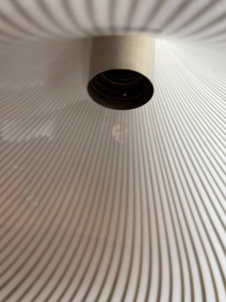 effetre Pendelleuchte Tagliapietra Murano gestreift 80er