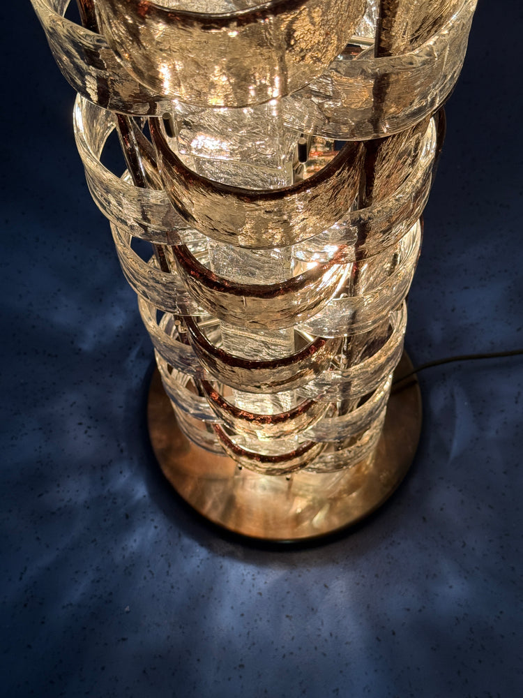 Opulente Stehlampe von Carlo Nason für Mazzega Muranoglas 1970er
