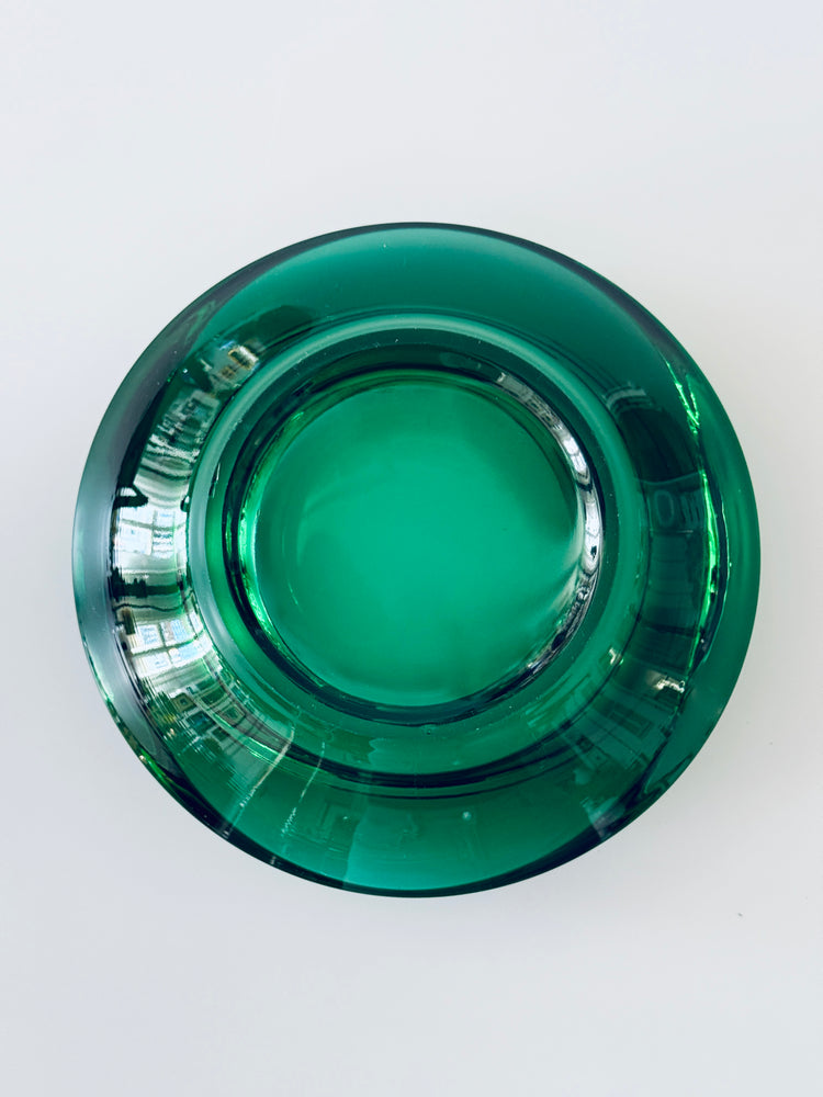 Schale Rosice Sklo Union Tschechoslowakei Smaragd 60er