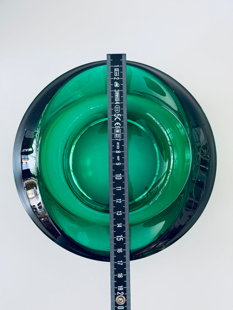 Schale Rosice Sklo Union Tschechoslowakei Smaragd 60er