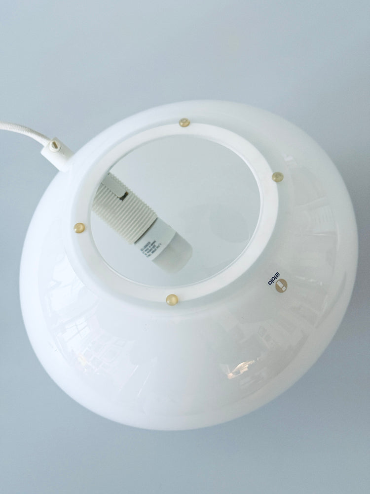 iittala Tischleuchte Lampe Opalglas Finland 90er