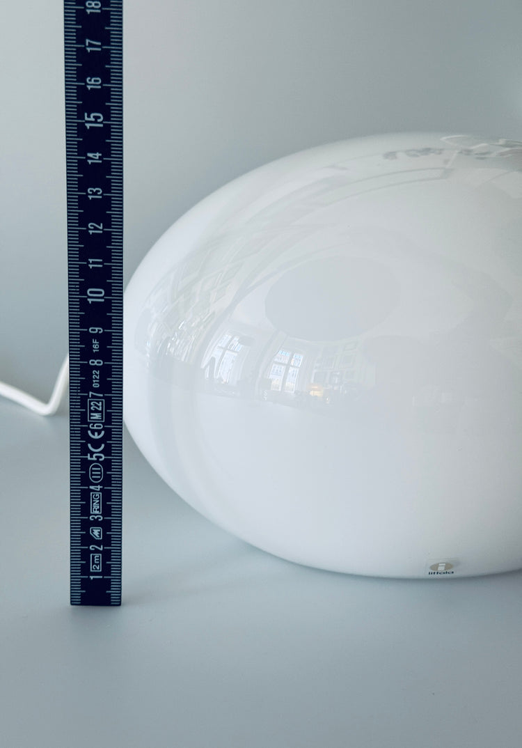 iittala Tischleuchte Lampe Opalglas Finland 90er