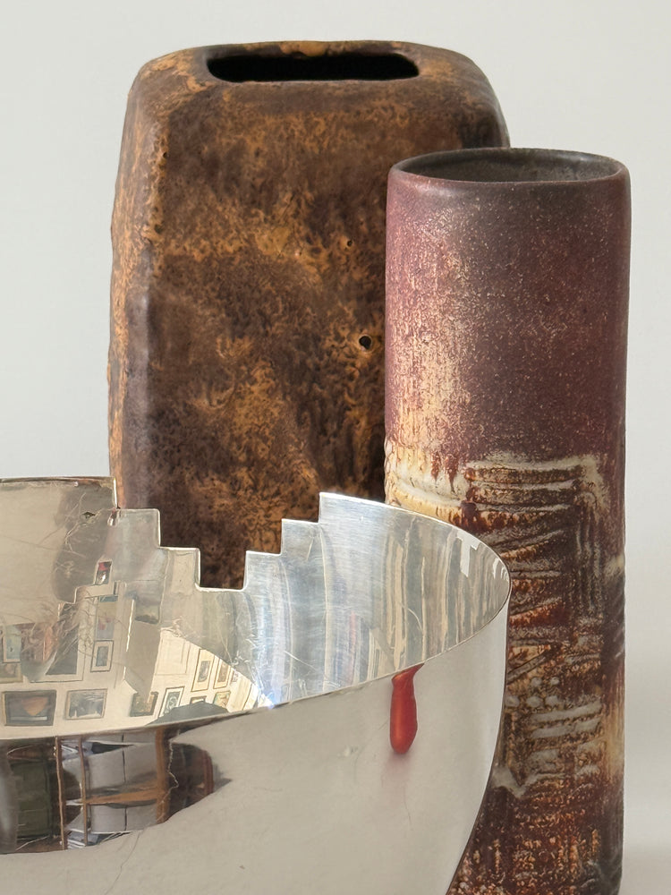 Obstschale versilbert Artdeco Schale Schüssel Messing 1930er