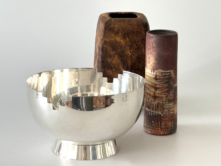 artdeco schale versilbert