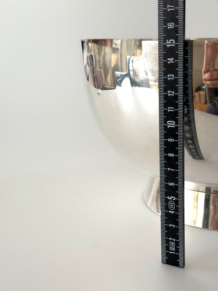 Obstschale versilbert Artdeco Schale Schüssel Messing 1930er