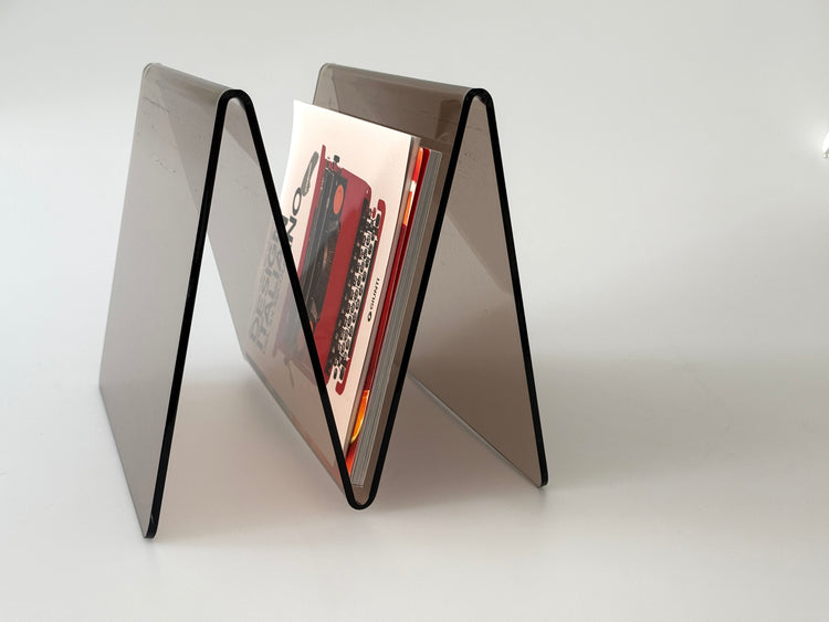 Acryl-/ Plexiglas Zeitungsständer Magazinständer Design 70er